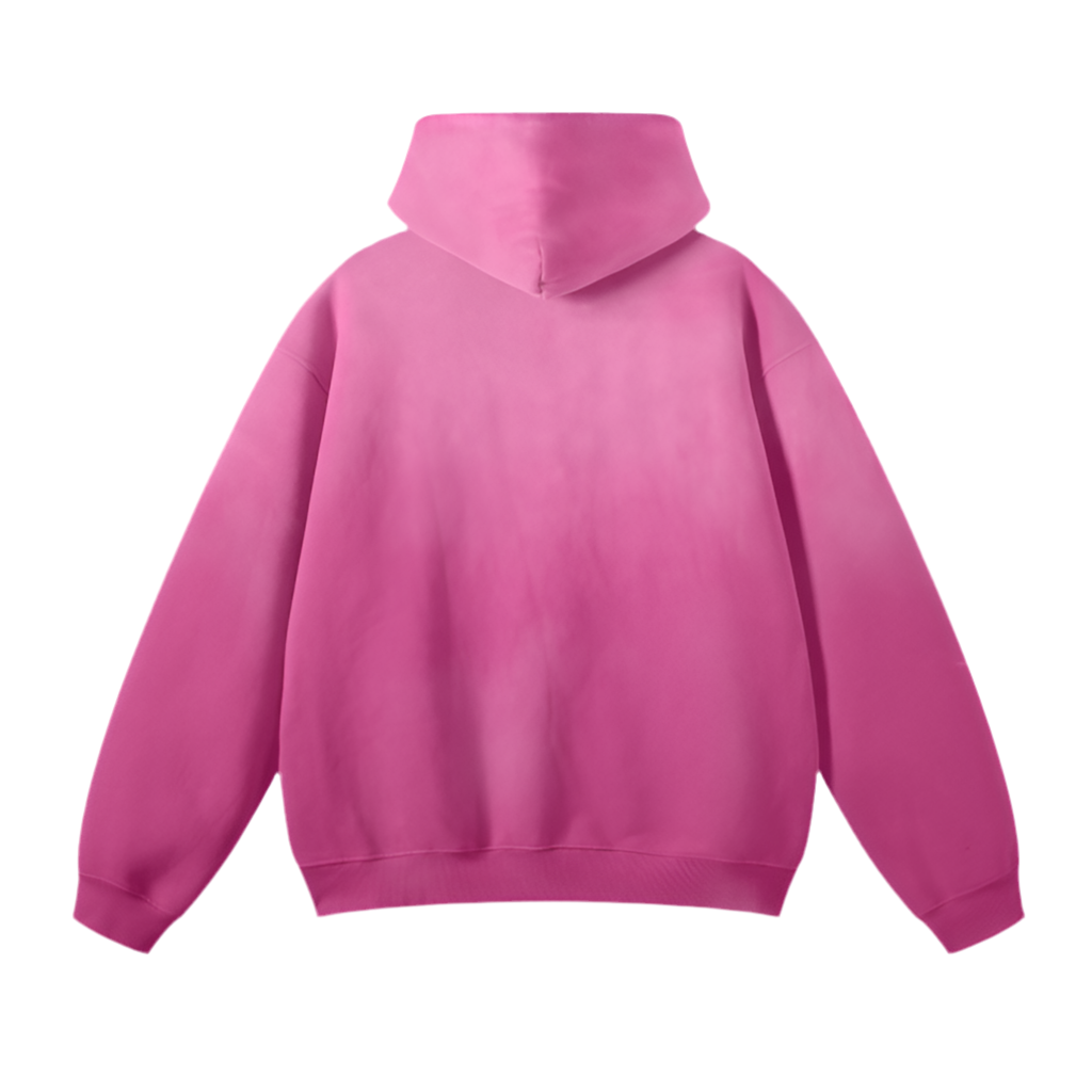 Abrasion Washed Dyed Fleece Hoodie